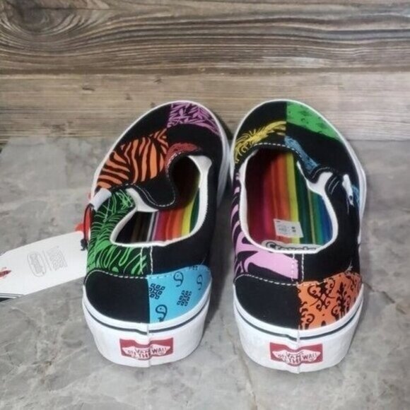 New Vans Classic Slip On Crayola Diy Trace Your Dreams Black‎ Sneakers Deadstock - Picture 6 of 10